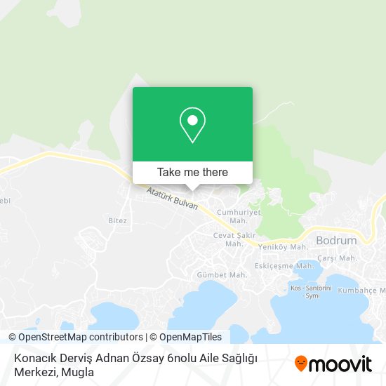 Konacık Derviş Adnan Özsay 6nolu Aile Sağlığı Merkezi map