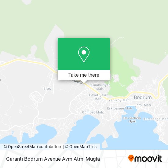 Garanti Bodrum Avenue Avm Atm map