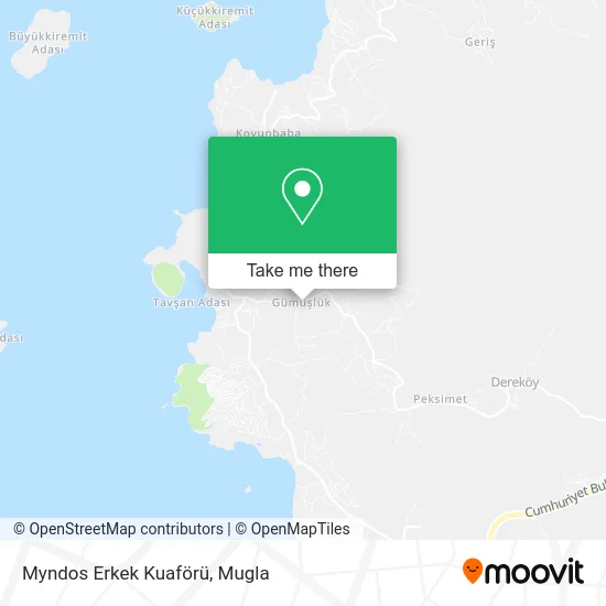 Myndos Erkek Kuaförü map