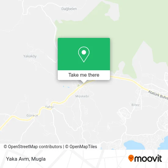 Yaka Avm map