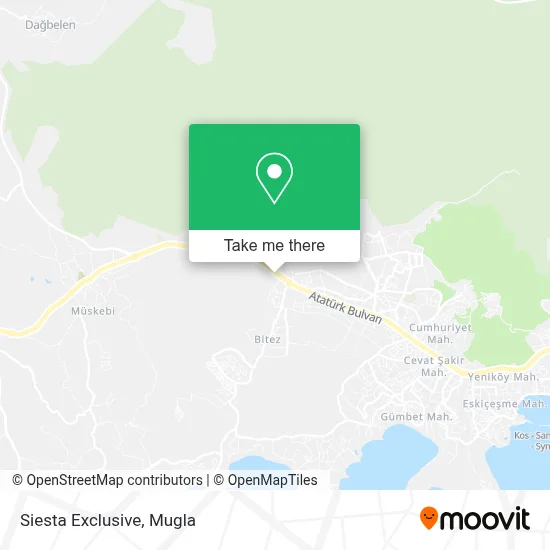 Siesta Exclusive map