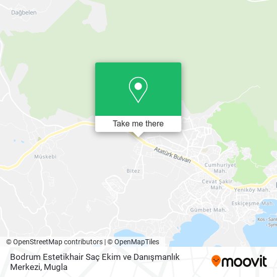 Bodrum Estetikhair Saç Ekim ve Danışmanlık Merkezi map