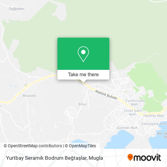 Yurtbay Seramik Bodrum Beğtaşlar map