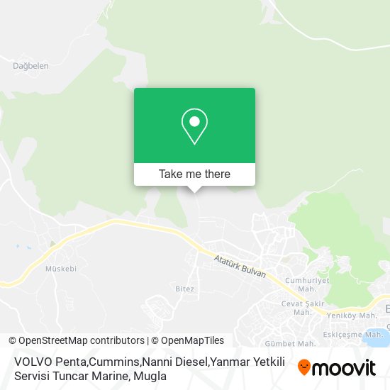 VOLVO Penta,Cummins,Nanni Diesel,Yanmar Yetkili Servisi Tuncar Marine map