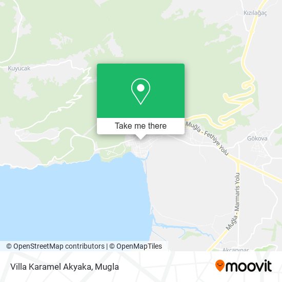 Villa Karamel Akyaka map