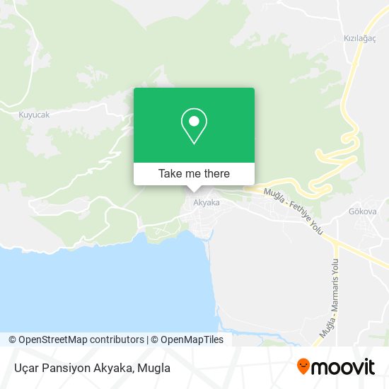 Uçar Pansiyon Akyaka map