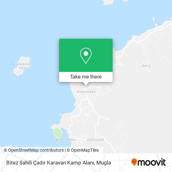 Bitez Sahili Çadır Karavan Kamp Alanı map