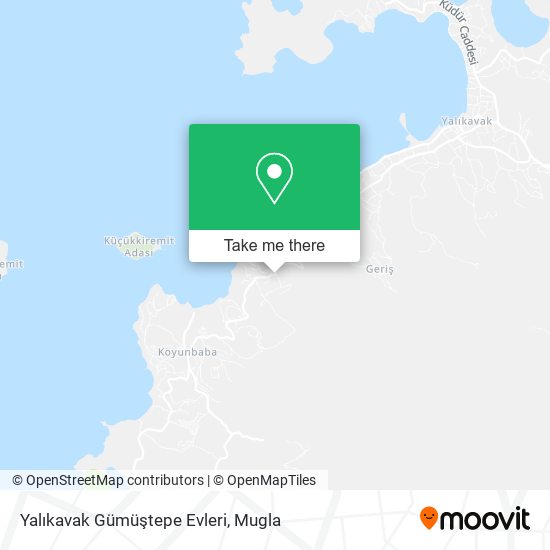 Yalıkavak Gümüştepe Evleri map