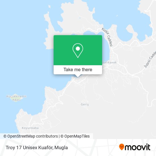 Troy 17 Unisex Kuaför map