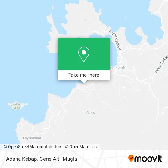 Adana Kebap. Geris Alti map