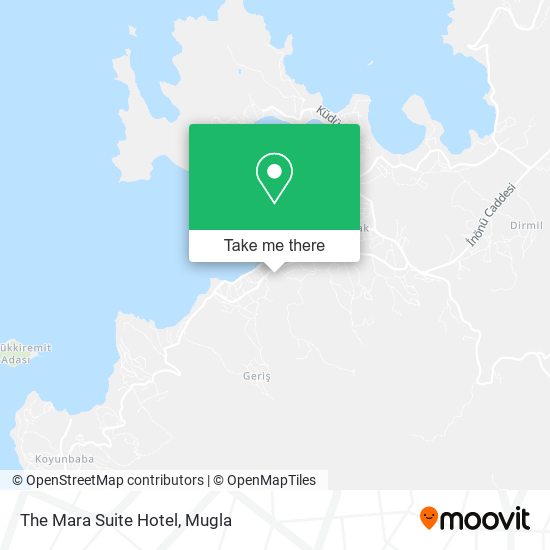 The Mara Suite Hotel map