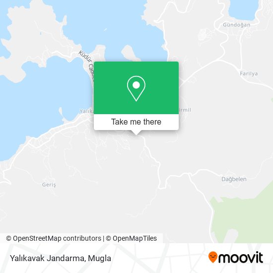 Yalıkavak Jandarma map