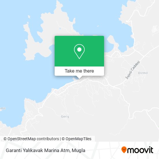 Garanti Yalıkavak Marina Atm map