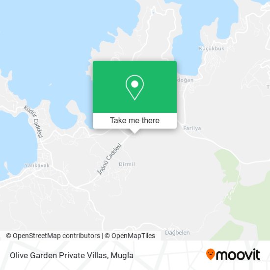 Olive Garden Private Villas map