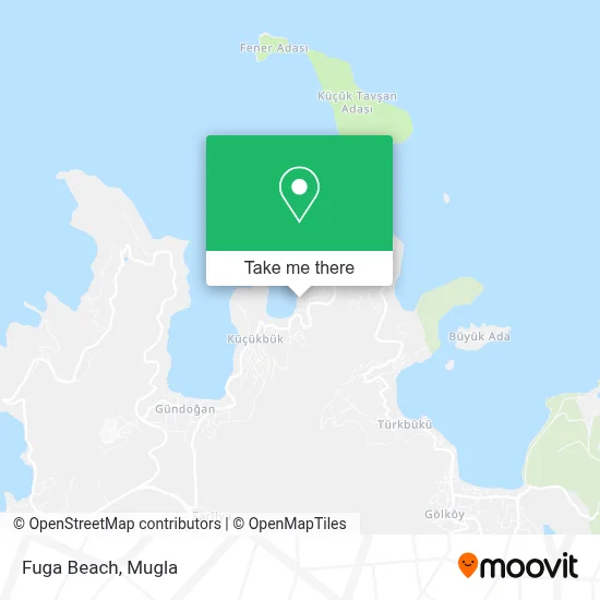 Fuga Beach map