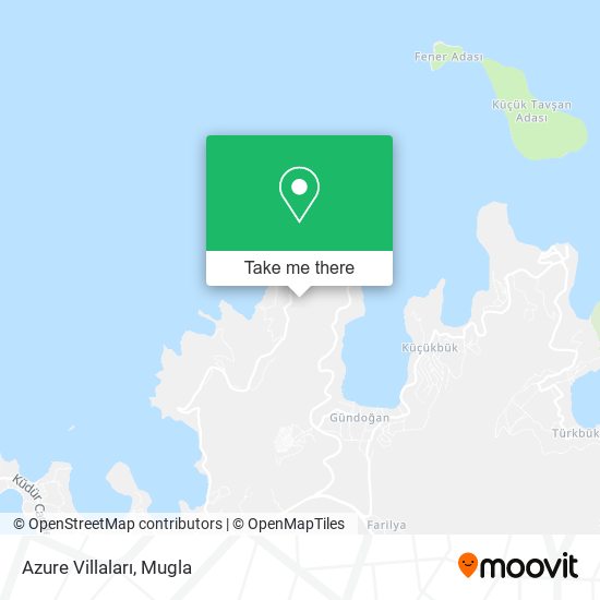 Azure Villaları map