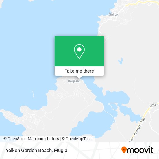 Yelken Garden Beach map