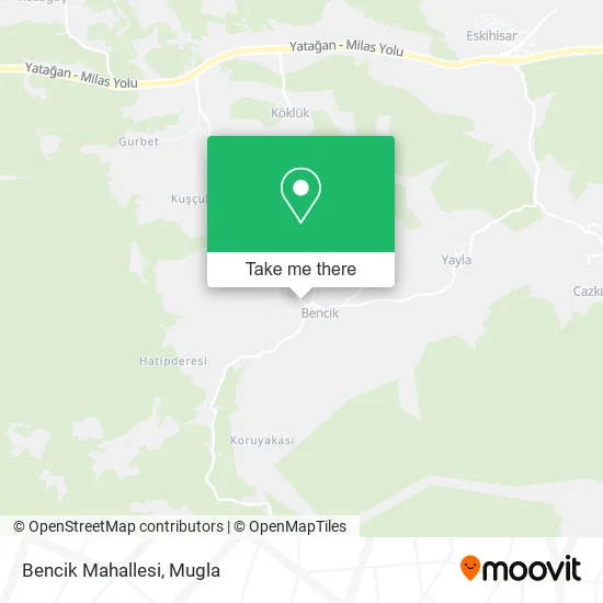 Bencik Mahallesi map