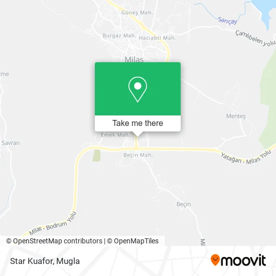 Star Kuafor map