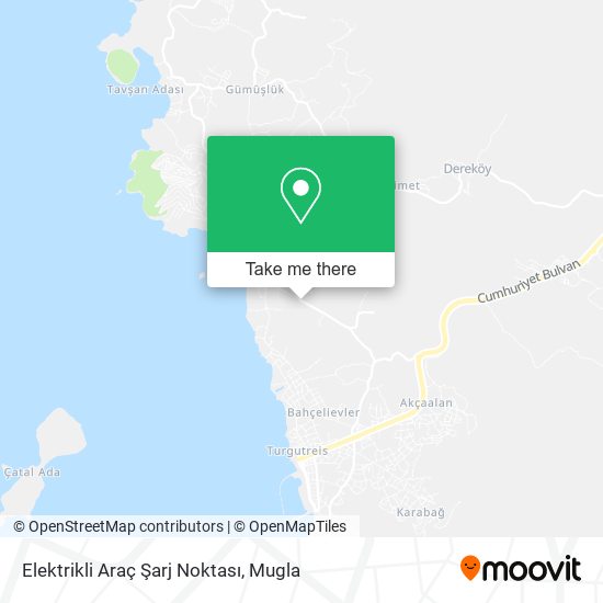 Elektrikli Araç Şarj Noktası map