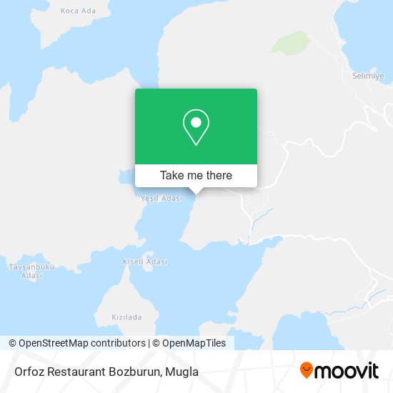 Orfoz Restaurant Bozburun map