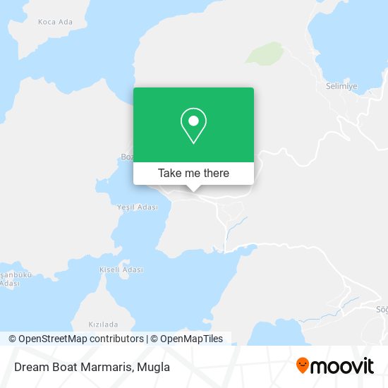 Dream Boat Marmaris map