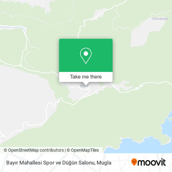 Bayır Mahallesi Spor ve Düğün Salonu map