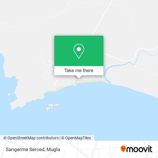 Sarıgerme Serced map