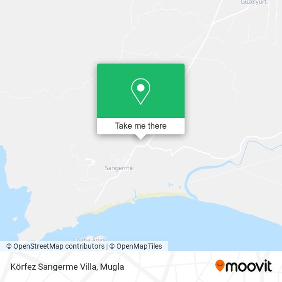 Körfez Sarıgerme Villa map