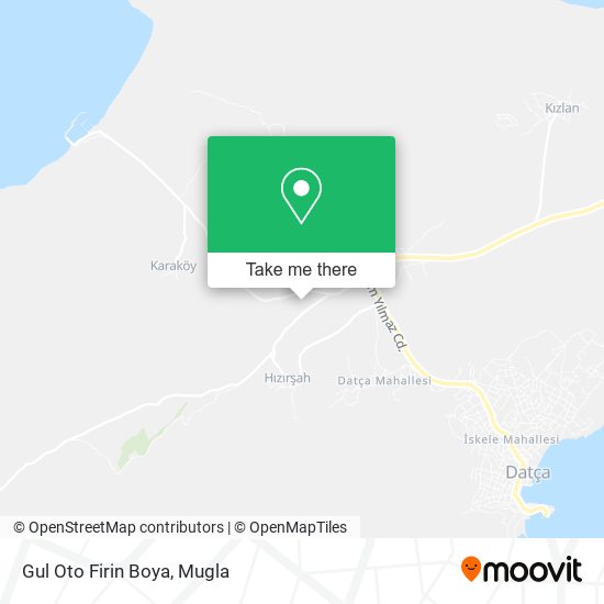 Gul Oto Firin Boya map