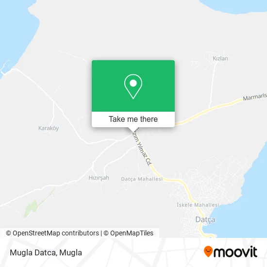 Mugla Datca map