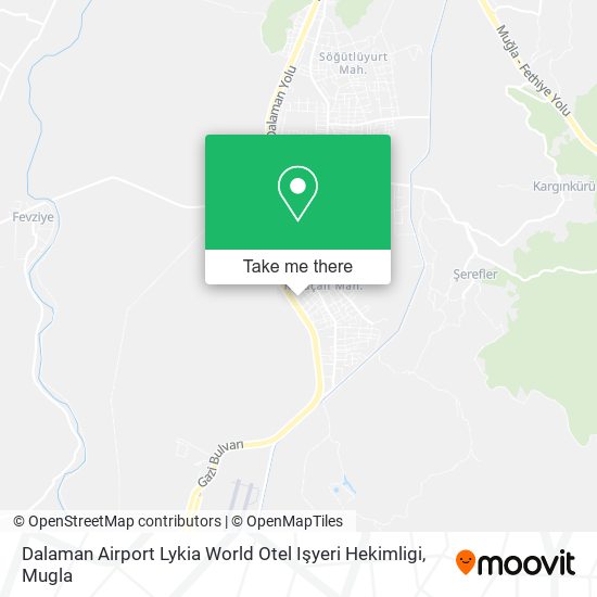 Dalaman Airport Lykia World Otel Işyeri Hekimligi map