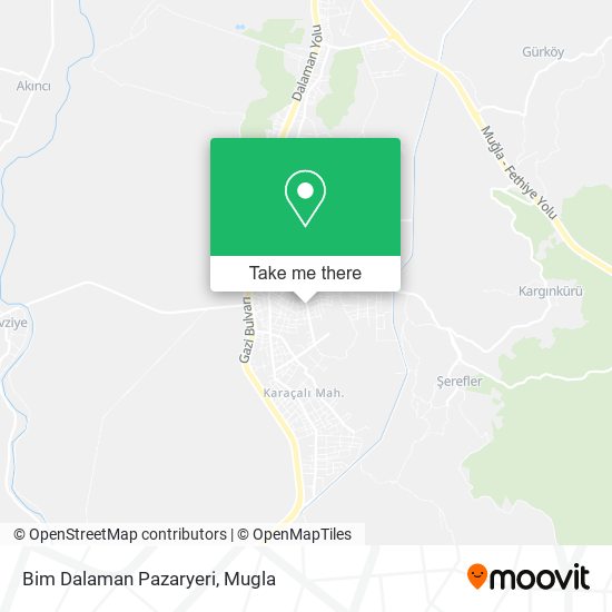 Bim Dalaman Pazaryeri map