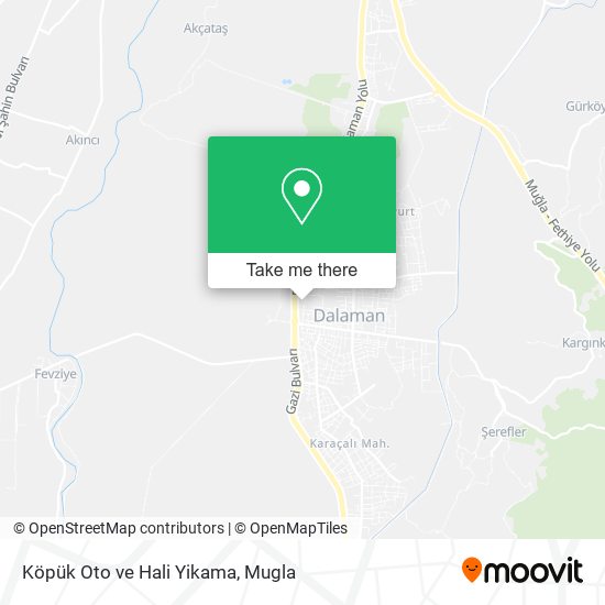Köpük Oto ve Hali Yikama map