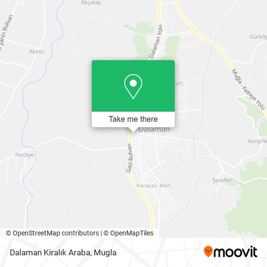 Dalaman Kiralık Araba map