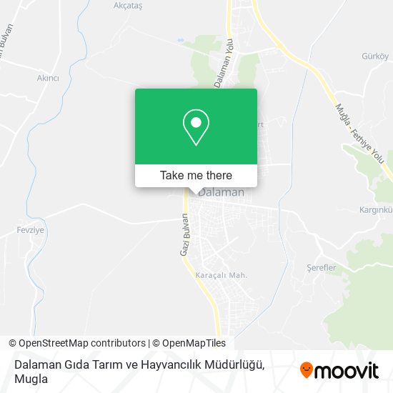 Dalaman Gıda Tarım ve Hayvancılık Müdürlüğü map