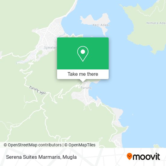 Serena Suites Marmaris map