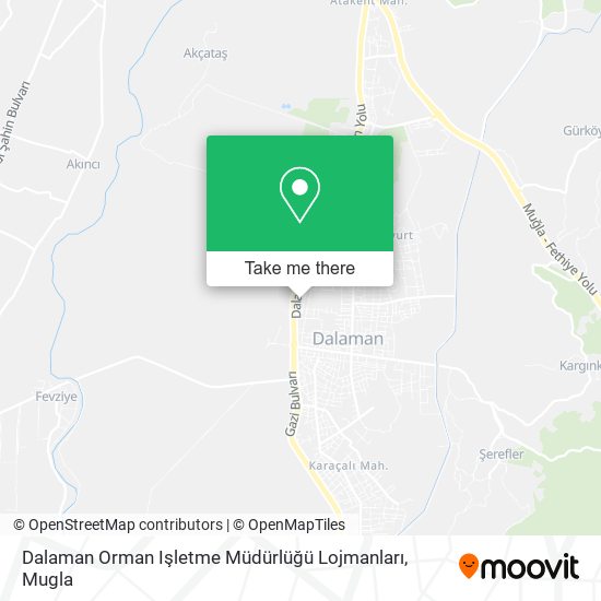 Dalaman Orman Işletme Müdürlüğü Lojmanları map