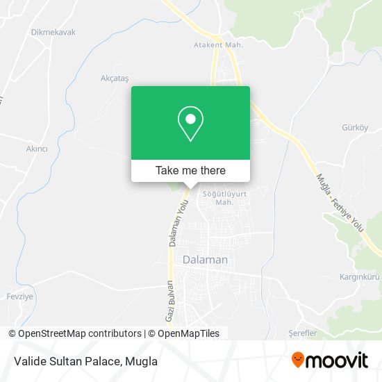 Valide Sultan Palace map