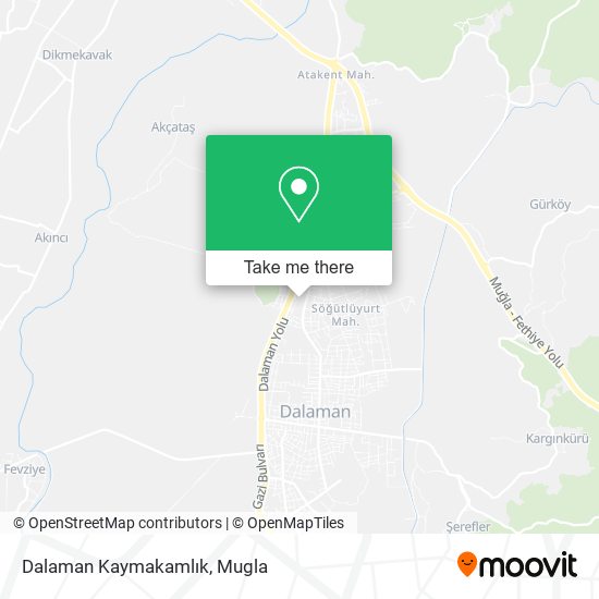 Dalaman Kaymakamlık map