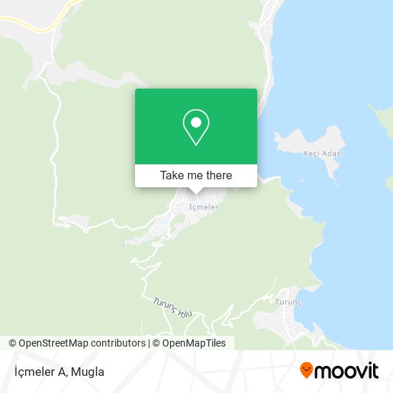 İçmeler A map