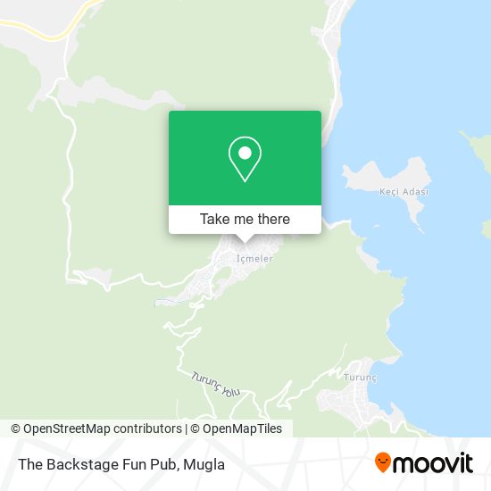 The Backstage Fun Pub map