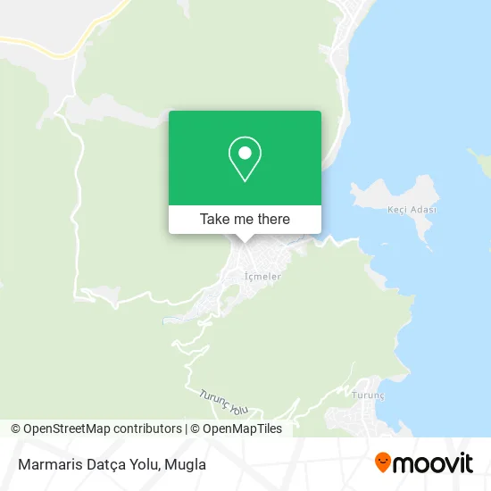 Marmaris Datça Yolu map