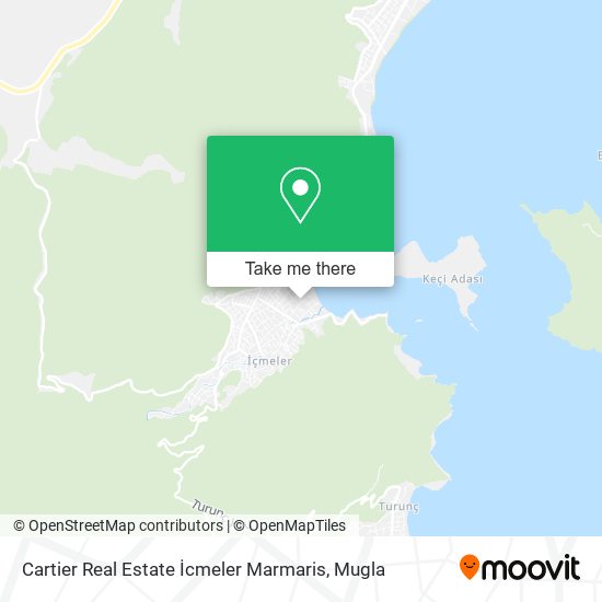 Cartier Real Estate İcmeler Marmaris map