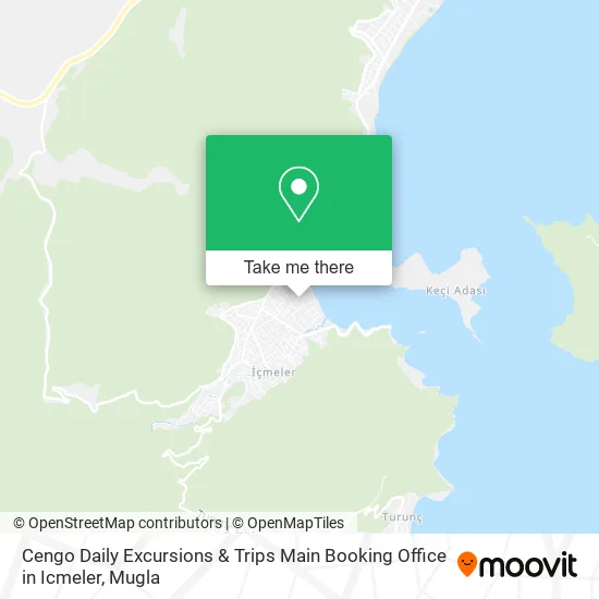 Cengo Daily Excursions & Trips Main Booking Office in Icmeler map