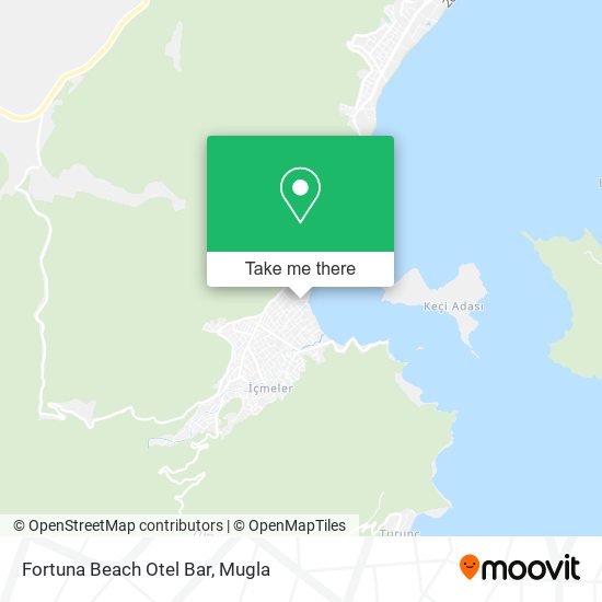 Fortuna Beach Otel Bar map