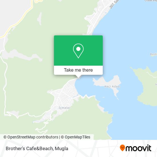 Brother's Cafe&Beach map