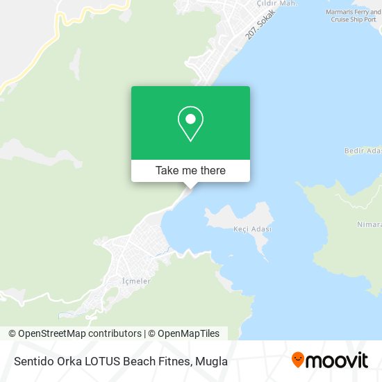 Sentido Orka LOTUS Beach Fitnes map