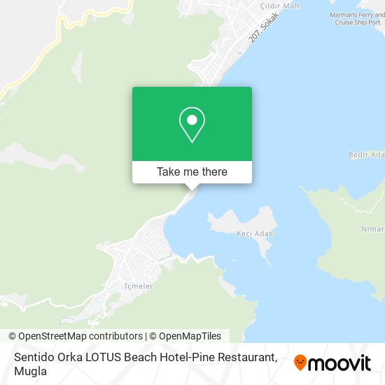 Sentido Orka LOTUS Beach Hotel-Pine Restaurant map