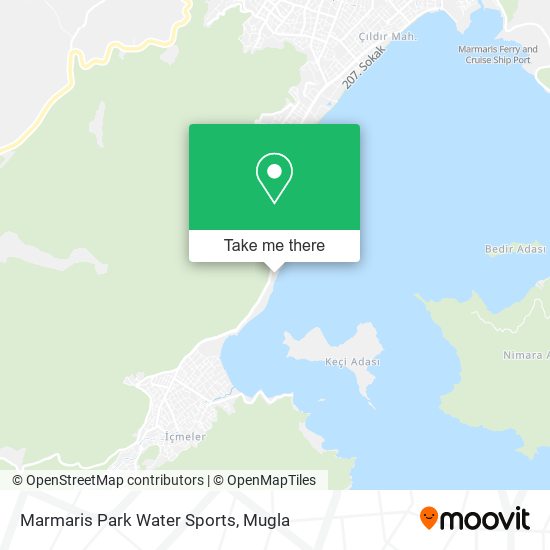 Marmaris Park Water Sports map